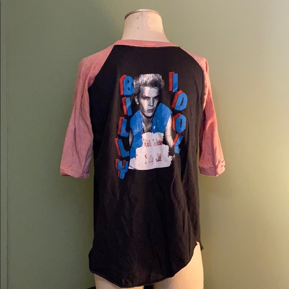 Billy Idol Raglan Shirt - Picture 2 of 6